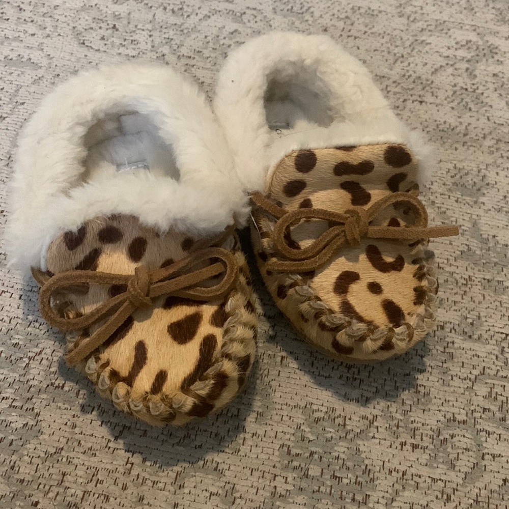 Crewcuts leopard slippers
